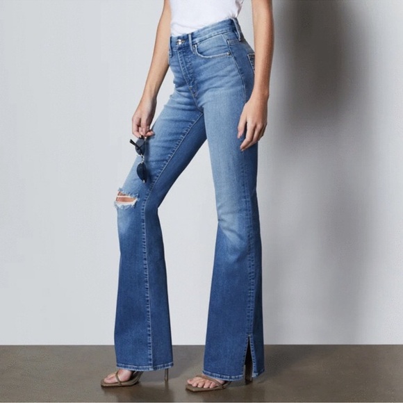 Good American Good Flare with Split Hem - Picture 4 of 4